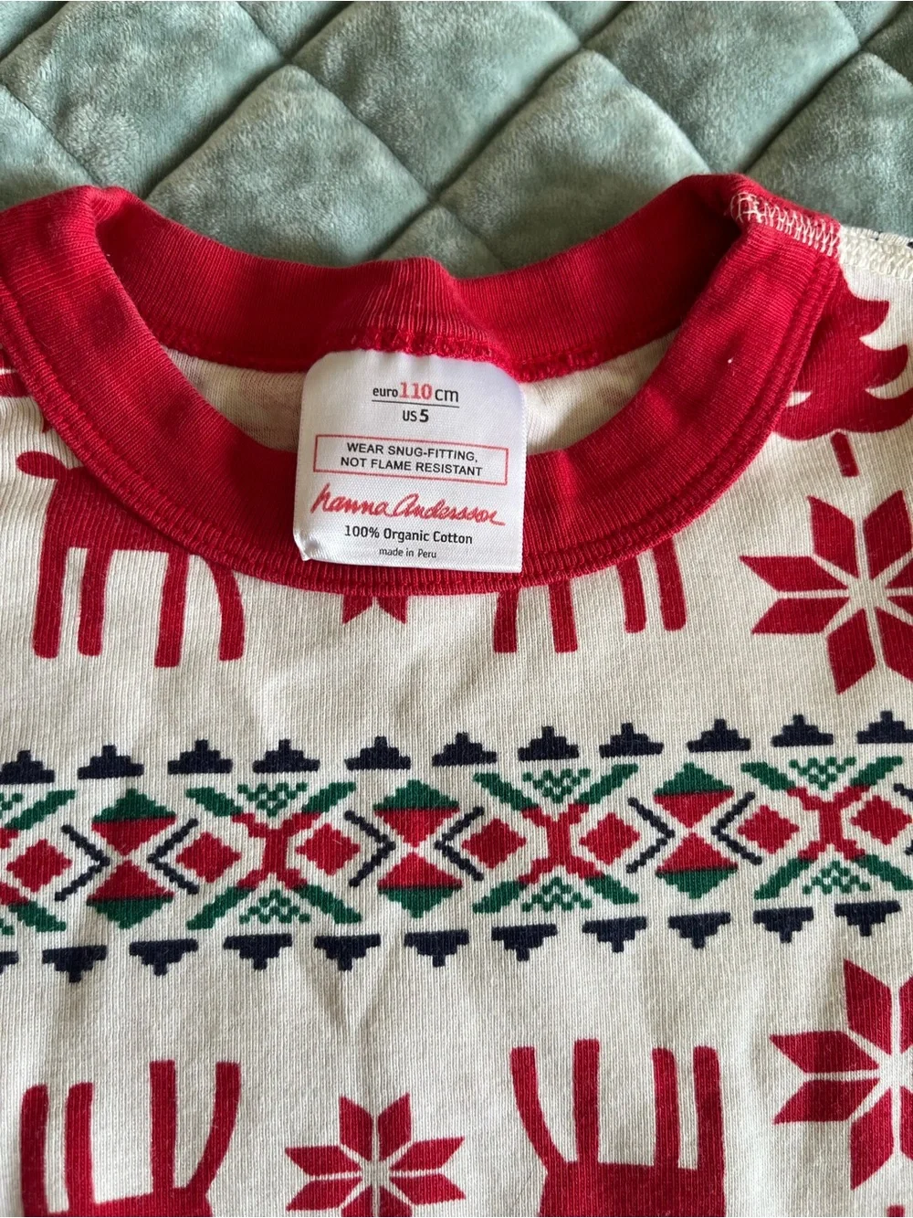Hanna Andersson Dear Deer Long John Pajama Set